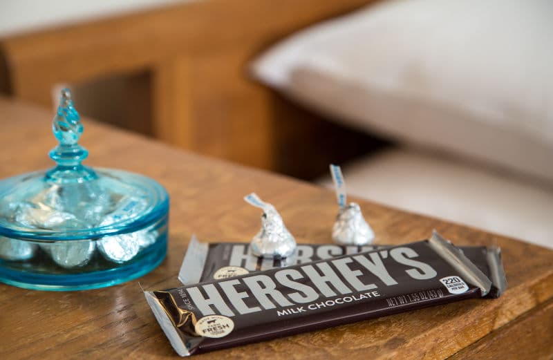 Hershey bar in Penny Power Room