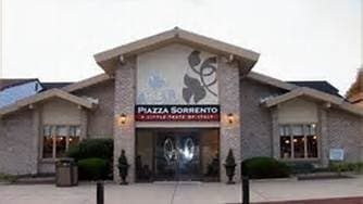 Exterior view of a restaurant named "Piazza Sorrento."