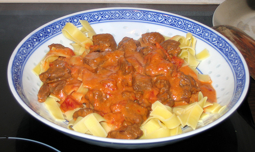 beef goulash at our Bed and Breakfast in Hershey